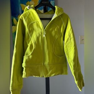 Lululemon bright green scuba hoodie 8
